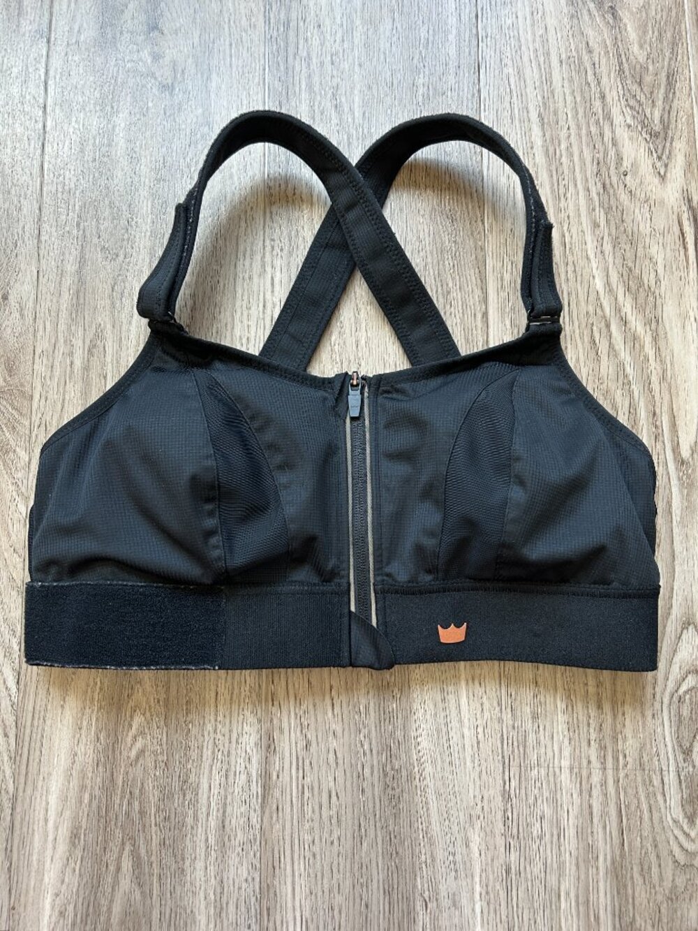 SheFit High Impact Ultimate Sports Bra in Black Gym Workout Athletic Size 1 Luxe - Picture 4 of 9